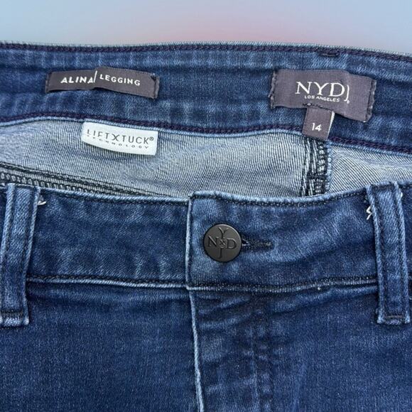 NYJD Women’s 14 ALINA LEGGING Blue Jeans - Picture 4 of 4